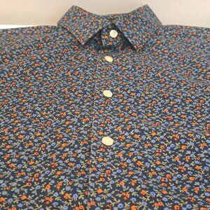 Banana Republic Men's Medium Non-Iron Slim Fit 100% Cotton Button Down Shirt